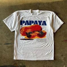 100% cotton M thru 3XL Fruit Shirt, Bermuda Jeans, Cooler Look, Mode Inspo, Dream Clothes, Papaya, Look Cool, Printed Tees, White T