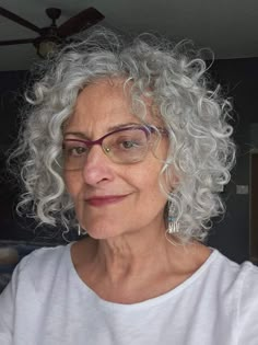 Gray Curly Bob, Long Bob Curly Grey Hair, Gray Curly Hair Natural Curls, Mid Length Curly Grey Hair Over 50, Permed Gray Hair Curly Bob, Long Layered Curly Grey Hair, Waves Curls, Curly Hair Photos