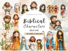 Bible Clipart, Bible Characters, Bible Stories, Jesus Loves, Christian Quotes Inspirational, Sunday School, Scrapbooking Projects, Creative Studio, Digital Planner