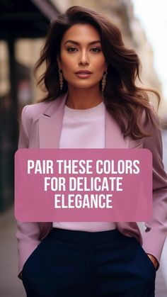 Pink And Navy Work Outfit, Best Color Combinations Outfits Womens Fashion, Pink Outfit Work, Pink Matching Colors, Navy Color Combinations, Stylish Outfits Casual, Combination Dresses, Shopping Queen