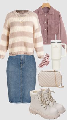 Echa un vistazo a los Shuffles de kortney_carson #fallfashion #casualoutfit #modestfashion #modesty #shacketoutfits #falloutfit #boots #skirt #fallaesthetic #outfitinspiration #modest #winteroutfit Modest Fashion Christian, Pentecostal Fashion, Fall Fit, Stylish Clothes For Women, Really Cute Outfits