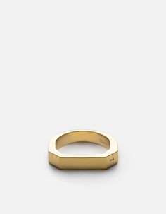 Miansai Rings Hex Ring Men's Rings Gold, Hex Ring, Gold Hex, Gold Pinky Ring, Evening Outfit, Mens Gold Rings, Jewelry Men, Cuff Watch, Pinky Ring