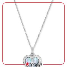 in stock Macy's Birthstone Jewelry Gift, Macy's Silver Necklaces For Anniversary, Macy's Silver Necklace For Anniversary, Silver Anniversary Necklace From Macy's, Macy's White Heart-shaped Jewelry, Silver Macy's Necklace For Valentine's Day, Macy's Silver Heart Cut Necklace, Macy's Silver Heart Necklace, Silver Heart Pendant Pearl Necklace For Valentine's Day