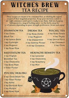 Signs For Kitchen, Kitchen Witch Recipes, Be A Witch, Dream Tea, Witch Room Decor, Witch Signs, Witch Room, Brew Tea