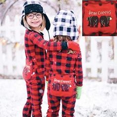 Kids Buffalo Plaid BEAR CHEEKS Flapjack Matching Christmas Pj's Family Jammies Holiday Matching Pajamas Christmas Family PJS Christmas Pjs Family, Family Pjs, Kids Plaid, Matching Pjs, Matching Christmas Pajamas, Christmas Pjs, Holiday Pajamas, Matching Pajamas, Cute Family