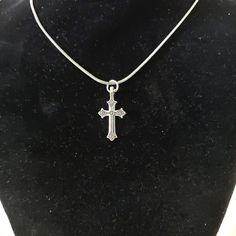 18 Inch Chain Silver Toned Comes In Gift Box Cross Pendant For Men, Chrome Hearts Jewelry, Strength Bracelet, Hearts Jewelry, Dope Clothes, Mens Cross Necklace, Shark Tooth Necklace, Southwest Jewelry, Solid Gold Chains