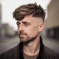 Angular Fringe with Drop Fade Angular Fringe, Short Sides Long Top, Top Haircuts For Men, Low Skin Fade, Drop Fade, Long Haircut, Hairstyle Tips, Mens Haircuts, Mens Fade