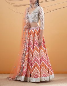 Wedding Lehnga Designs Latest, Abhinav Mishra, Wedding Lehenga Designs, Embroidered Lehenga, Indian Bridal Dress, Trendy Dress Outfits