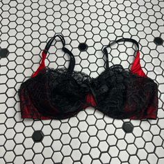 Nwt Victoria’s Secret Very Sexy Balconet Bra Size 36d Red Black Lace Underwire Still Has The Tag On The Strap Not The Price Tag Party Bra With Boning And Underwire, Victoria's Secret Fitted Bra For Night Out, Party Fitted Bra With Lace Trim, Party Bra With Lace Trim And Fitted Style, Sheer Fitted Bra For Party, Fitted Lace Trim Bra For Night Out, Party Sheer Fitted Bra, Victoria's Secret Underwire Bra For Evening, Victoria's Secret Underwire Evening Bra