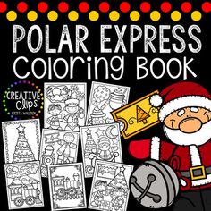 the polar express coloring book with santa claus