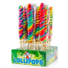 lollipops are stacked on top of each other