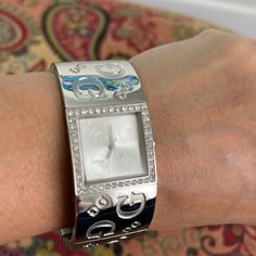 Stainless Guess Watch With Some Stones Around The Face Of The Watch. Never Used. Need New Battery. Guess Cessily Wallet, Guess Watches Women Silver, Clear Watch, Guess Women Watches, Guess Women, Guess Watch, Women Watches, The Watch, Square Diamond