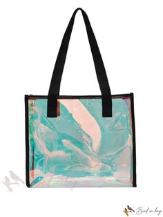 Bird in Bag - Double-Handle Shoulder Tote Bag Trendy Clear Bags For On-the-go, Modern Bag With Clear Strap For On-the-go, Rectangular Bags With Clear Strap For On-the-go, Modern Bags With Clear Strap For Everyday Use, Modern Everyday Bags With Clear Strap, Modern Bag With Clear Strap For Everyday Use, Modern Clear Bag For Everyday Use, Modern Clear Bags For Everyday, Modern Clear Everyday Bag