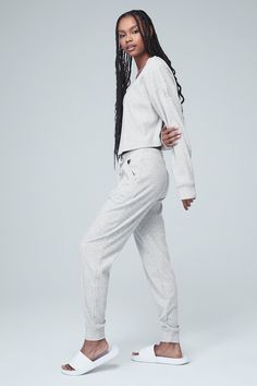 Total live-in material. The Muse Sweatpant takes comfort seriously—it’s made with a soft ribbed knit and has a relaxed silhouette, drawstring closure and pockets at side and back. Wear it with the matching hoodie or an easy tank. An iconic Alo fave So comfy & all-day cute Designed & uniquely fit to flatter every size Wear-tested by our in-house team for the perfect fit Alo Yoga® | Muse Sweatpant in Athletic Heather Grey, Size: Medium Alo Yoga Cotton Pants For Loungewear, Alo Yoga Cotton Sweats For Loungewear, Alo Yoga Cotton Loungewear Pants, Alo Yoga Cotton Activewear For Loungewear, Alo Yoga Cotton Sweatpants For Loungewear, Alo Yoga Sporty Loungewear Bottoms, Alo Yoga Relaxed Fit Sweatpants For Loungewear, Alo Yoga Relaxed Fit Lounge Pants, Athleisure Sweatpants With Ribbed Waistband For Lounging