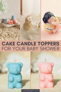 cake candle toppers for your baby shower are easy to make and perfect for the little ones