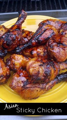 Asian Sticky Chicken - Aunt Bee's Recipes Asian Sticky Chicken, Sweet Chili Wings, Barbecue Seasoning, Sticky Chicken, Chicken Drumstick Recipes, Drumstick Recipes, Chicken Pieces, Sesame Chicken, Wing Sauce