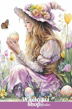 Embrace the magic of spring with our Ostara Wiccan clip art, perfect for decorating your Book of Shadows and infusing your pagan crafts with vibrant, seasonal energy.