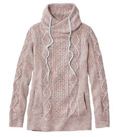 Women's Signature Cotton Funnelneck Sweater | Sweaters at L.L.Bean Go The Distance, Fisherman Sweater, Women's Sweaters, Style Cardigan, Funnel Neck, Ll Bean, L L Bean, Popular Style, Amazing Women