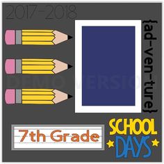 an image of school days with pencils