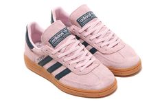 (WMNS) Adidas Originals Handball Spezial Shoes 'Clear Pink' IF6561 Spezial Shoes, Adidas Handball Spezial, Adidas Handball, Quoi Porter, Shoe Wishlist, Adidas Spezial, Neue Outfits, Shoe Inspo, Aesthetic Shoes