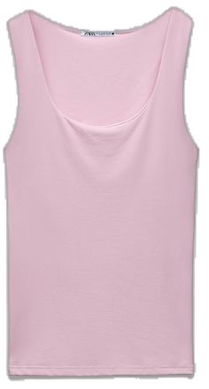 a pink tank top on a white background