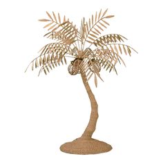 a palm tree made out of woven material