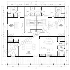 the floor plan for a two story house with three bedroom and an attached garage area