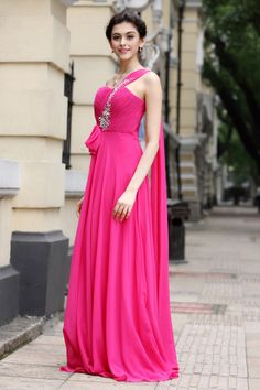 This Dress is fashionable for every occasion. the dress is made-to-order by professional tailors. You can choose from 50 colors, Regular sizes 2 to 16 and plus sizes 14w to 26W. Custom size is also available.. The product details: Waistline: Natural, Silhouette: A-Line, Primary Fabric: Chiffon, Length: Long, Color: Fuchsia, Neckline: One Shoulder Pink One-shoulder Evening Dress For Banquet, Pink Floor-length Bridesmaid Dress With Sweep Train, A-line Evening Dress With Ruched Bodice For Banquet, Pink Floor-length Bridesmaid Evening Dress, Pink One Shoulder Dress For Banquet, Pink One-shoulder Dress For Banquet, Pink Bridesmaid Evening Dress With Fitted Bodice, Pink Ruched Bodice Evening Dress For Banquet, Pink Pleated Bodice Dress For Banquet