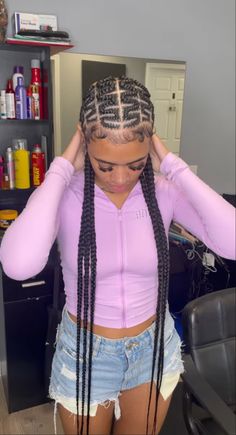 Feed In Braids 2023, Zigzag Feed In Braids, Zigzag Braids For Black Women, Zig Zag Feed In Braids, Mexico Braids, Stitch Cornrows