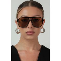 STEVIE OVERSIZED AVIATOR SUNGLASSES PRODUCT DETAILS Frame: Oversized Aviator Color: Black Lens: Olive 100% UV Protection Comes with a Soft Cream Vegan Case SIZE CM INCHES FRAME WIDTH 14.3 CM 5.6" FRAME HEIGHT 5.6 CM 2.2" LENS WIDTH 5.8 CM 2.2" LENS HEIGHT 5.2 CM 2" Anti-reflective Glass Shield Sunglasses, Chic Aviator Sunglasses With Glass Lenses, Oversized Aviator Sunglasses, Wristlet Keychain, Aviator Sunglasses, Jewelry Bags, Uv Protection, Sunnies, Jewelry Accessories