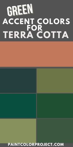 green and brown color scheme for terracotta