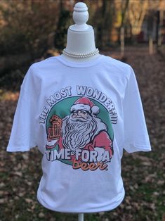 "\"It's The Most Wonderful Time For A Beer \" -Professionally DTG Printed  -Unisex True To Size Fit Shirt -Shirts are made to order. Please Allow 1-2 weeks processing time  - I do not offer Returns, Order Cancelations or Refunds -Size chart is listed in item photos!" Christmas Beer Shirts, Funny Beer Shirts, Rainbow City, Couples Christmas, Santa Shirt, Santa Shirts, Funny Christmas Shirts, Christmas Couple, Beer Shirts