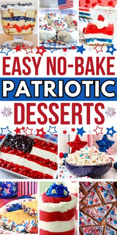 patriotic treats for kids Memorial Day Desserts For Kids, Memorial Day Snacks For Kids, Fun Memorial Day Desserts, Memorial Day Kids Food, Red White Blue Desserts Easy, Healthy Memorial Day Desserts, Patriotic Snacks For Kids, Easy Red White And Blue Desserts, Memorial Day Food Dessert