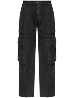 black cotton belt loops concealed fly and button fastening two side slit pockets multiple cargo pockets two rear flap pockets straight leg Dark Cargo Pants, City Shorts, Balenciaga Triple S, Summer Beach Wear, Cargo Pants Men, Pants Men, Cargo Trousers, Light Jacket, Jacket Style