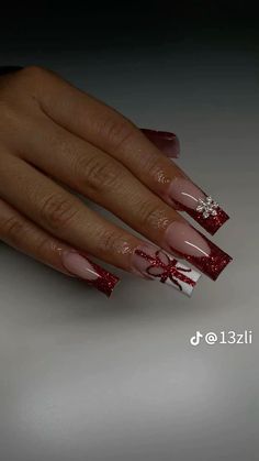 Cow Nails, Acrylic Toe Nails, Red Christmas Nails, Drip Nails, Christmas Nails Acrylic, Unique Acrylic Nails