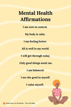 Mantras For Positive Energy, I Choose Peace, Choose Peace, Mental Peace, Health Affirmations, Attraction Affirmations, Writing Motivation, Self Healing Quotes, Feeling Better