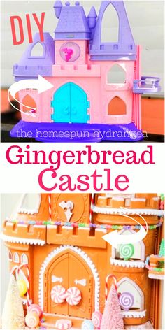 the gingerbread castle is made from cardboard