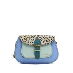 "Beautiful 100% Recycled Leather Shoulder Bag in Shades of Blue with Animal print flap. Small Eco-friendly Crossbody Handmade Bag. Adjustable shoulder strap also in leather. This colorful saddle-shaped bag is unique and complements all types of looks. Great size to store all your essentials! It comes with three internal compartments, one with a zipper, a smaller front compartment with a magnetic stud, and an outside zipper. Additional zipper pocket inside the main compartment The bag comes with an adjustable shoulder/cross-body strap. It fastens with a magnetic stud beneath the buckle. DIMENSIONS: 11\"x 8 1/2\" **Since all our bags are made of recycled leather scraps, some color variations are possible in the folds and inside the lining of our bags. Thank you for supporting our sustainable Everyday Satchel Bag With Animal Design, Animal Design Satchel Bag For Everyday Use, Blue Saddle Bag With Removable Pouch Satchel, Blue Saddle Bag Satchel With Removable Pouch, Blue Satchel Saddle Bag With Removable Pouch, Blue Saddle Bag With Removable Pouch, Crossbody Bag With Animal Design For Daily Use, Daily Use Crossbody Bag With Animal Design, Animal Design Crossbody Bag For Daily Use