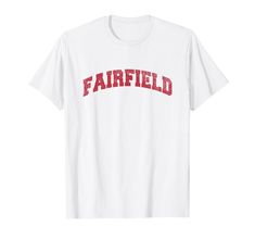 PRICES MAY VARY. Fairfield Connecticut classic athletic sports style distressed design. Clothing apparel and souvenirs for university and college students, men women and kids who love Fairfield Connecticut. Lightweight, Classic fit, Double-needle sleeve and bottom hem Outer Banks Shirt Designs, College Style T-shirt For Sports Season Streetwear, College Style Cotton T-shirt For Sports, Casual University Logo T-shirt For Sports Events, Collegiate White T-shirt With University Logo, Sporty University Logo T-shirt For College, White T-shirt With University Logo For Fans, College Style Crew Neck T-shirt With Team Name, Relaxed Fit Varsity T-shirt For College