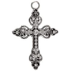 Details: Length: 1 3/4" Width: 1 3/8" Metal Color: Antique Silver Card contains 1 pendant. Display your creativity proudly with Ornate Cross Pendant! Featuring an ornate cross shape with rhinestones, this pendant is perfect for attaching to a chain, ribbon, or bead strand and creating a fun, unique necklace or bracelet! Ornate Cross, Silver Card, Cross Shape, Cross Svg, Cross Art, Jewelry Charms Pendants, Lobby Design, Rhinestone Cross, Cross Patterns