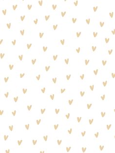 a white background with gold hearts on it