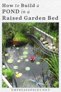 how to build a pond in a raised garden bed