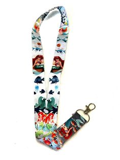 a lanyard with an image of the little mermaid on it