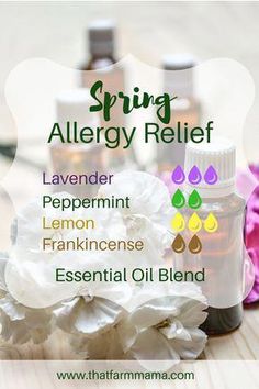 Spring Allergy Relief, Allergy Relief Essential Oils, Seasonal Allergy Relief, Essential Oil Remedy, Essential Oils Health, Essential Oil Diffuser Recipes