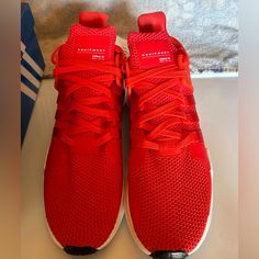 New With Box Ships Fast Red Adidas, Adidas Men, Adidas Originals, Red And White, Men's Shoes, Coral, Adidas, Man Shop, Red