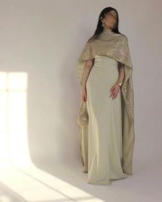 Wedding Guest Dress Arab, Fancy Modest Dresses, White Dress Hijab Outfits, Modest Wedding Guest Dress, Hijab Prom Dress, Modest Dresses Fashion, Fashion School, Women Dresses Classy, Fancy Dresses Long