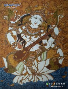 Laxmi Goddess, Namuna Arts, Deities Art, Mysore Painting, Mural Paintings, Dancing Drawings