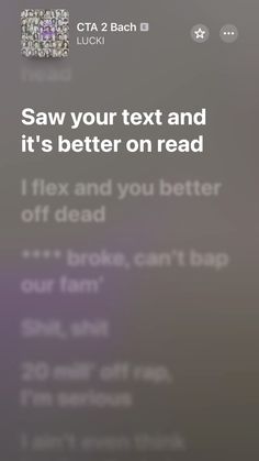 the text on the phone is being read by someone who's looking at it