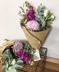 a bunch of flowers that are sitting on a table