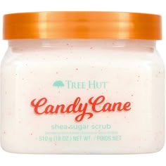 Spread on a little holiday cheer and reveal soft, glowing skin with Tree Hut's Candy Cane Shea Sugar Scrub. This body scrub features fragrance notes of creamy vanilla and butter mint, topped with that classic peppermint scent. Made with Peppermint Oil and Vanilla Extract to help soothe and soften skin.Tree Hut scrubs are formulated with 100% real sugar, certified shea butter, and an array of natural oils, including Evening Primrose, Safflower Seed, Sweet Almond, Macadamia, and Orange Oil. It provides superior exfoliation to leave skin feeling soft, smooth and glowing. Tree Hut products are paraben-free and DMDM-free.Apply all over body in a circular motion in shower or bath. Rinse and follow with a Tree Hut Body Butter for ultimate hydration. Shea Sugar Scrub, Butter Mints, Peppermint Scent, Exfoliating Body Scrub, Shower Skin Care, Peppermint Leaves, Sugar Body Scrub, Holiday Scents, Exfoliating Scrub